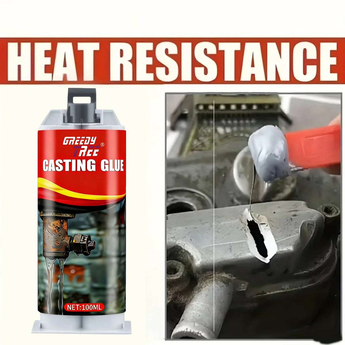 High-Strength Casting Glue Kit – Cracks, Leaks & Auto Repairs