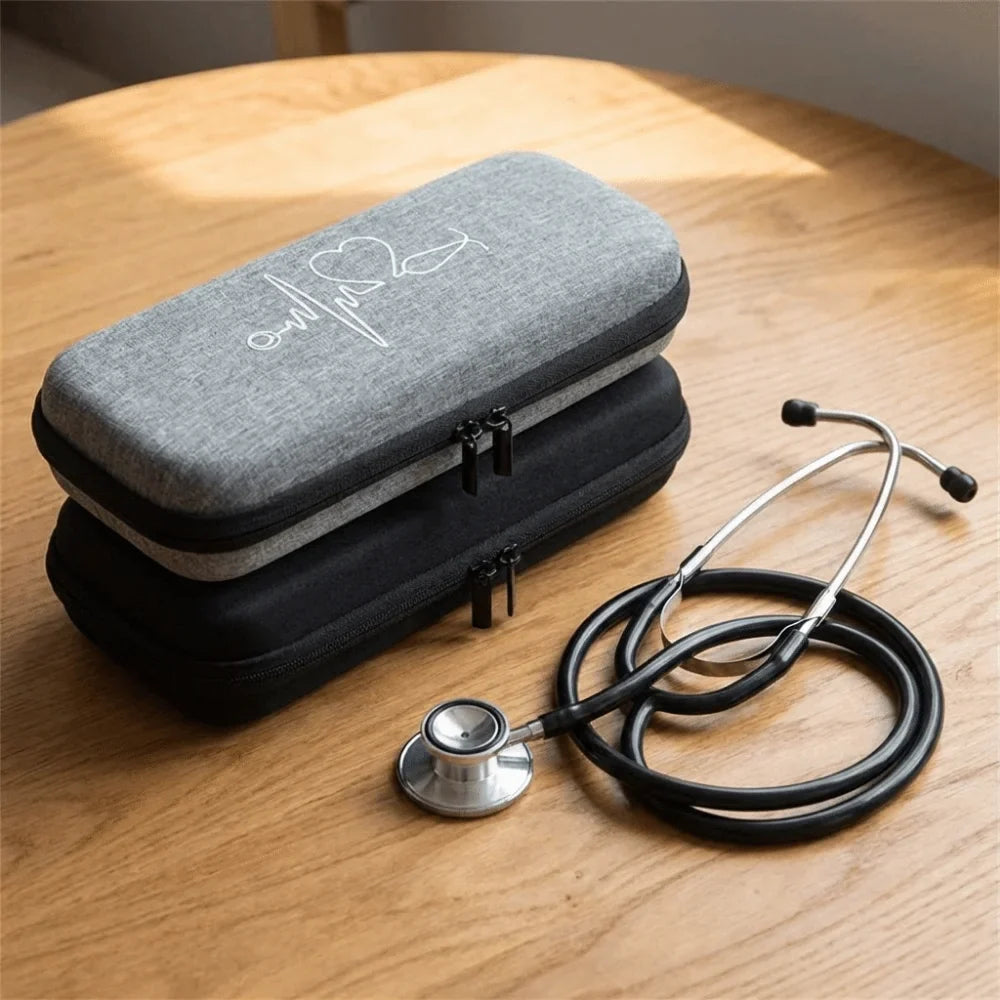 EVA Hard Shell Stethoscope Carrying Case – Shockproof Zipper Bag