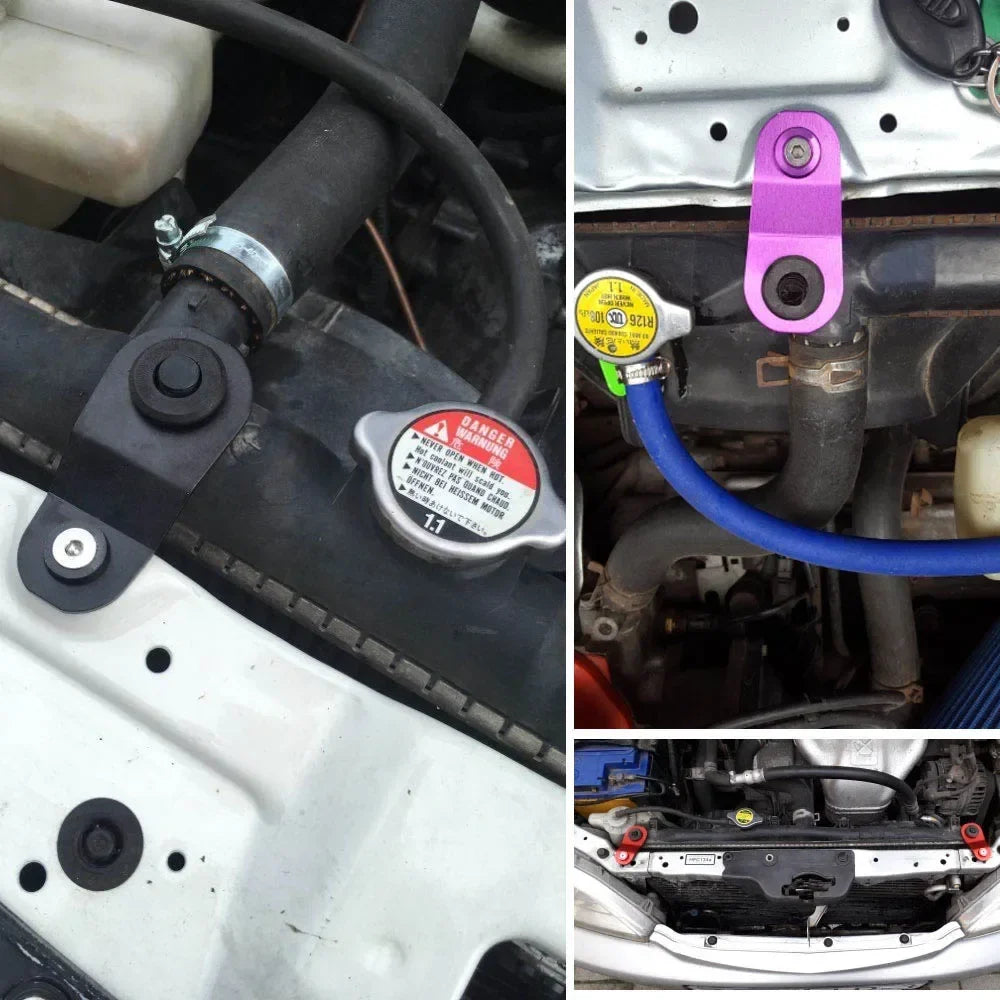 Aluminum Car Radiator Stay Bracket Honda Civic EK 96-00 Racing