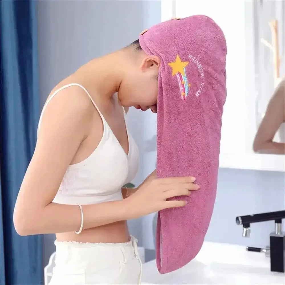 Rapid Dry Towel Hair Microfiber Towels Anti Frizz Quick Girls Beach