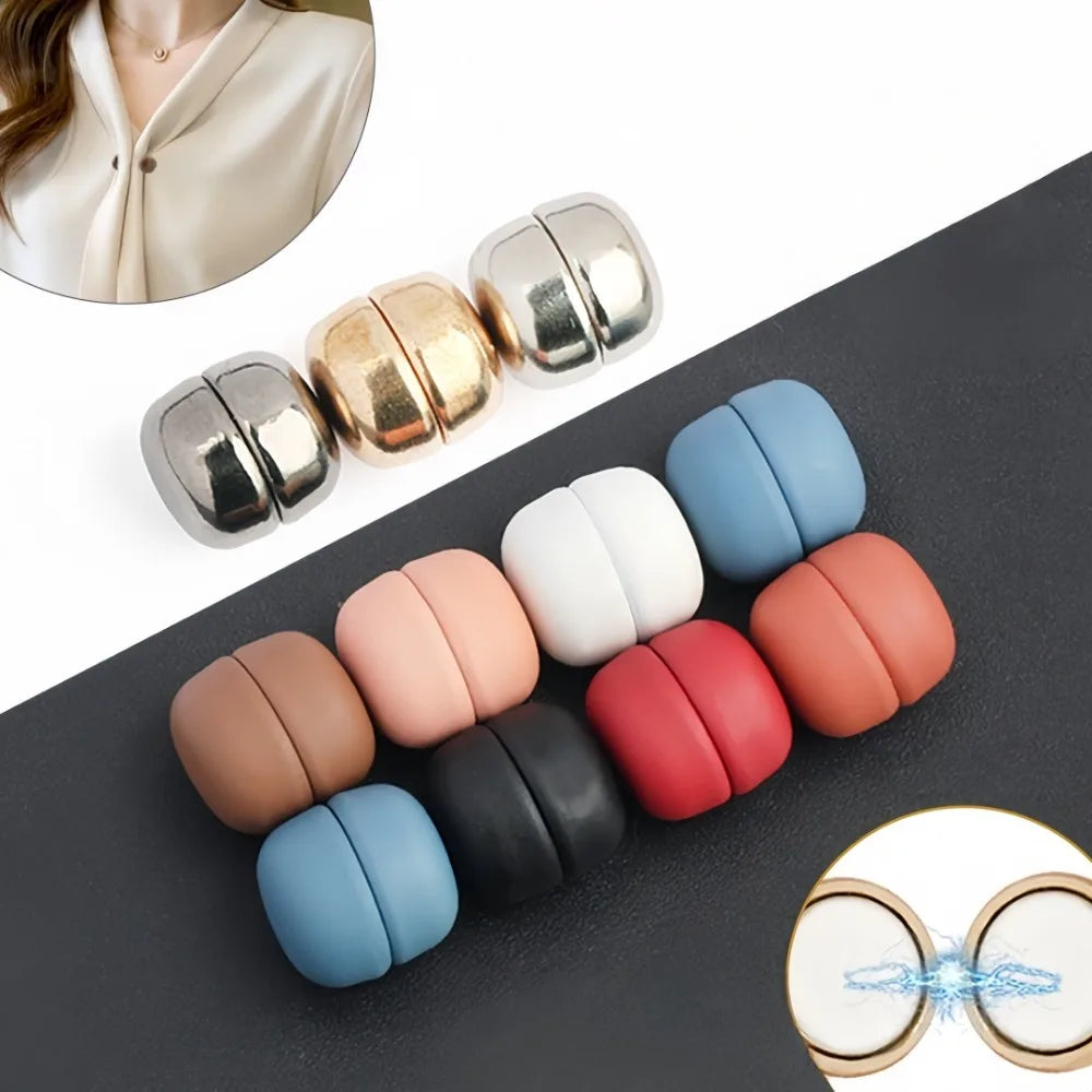 5-Pack Magnetic Brooch Clips – Zinc Alloy Scarf & Shawl Buckles