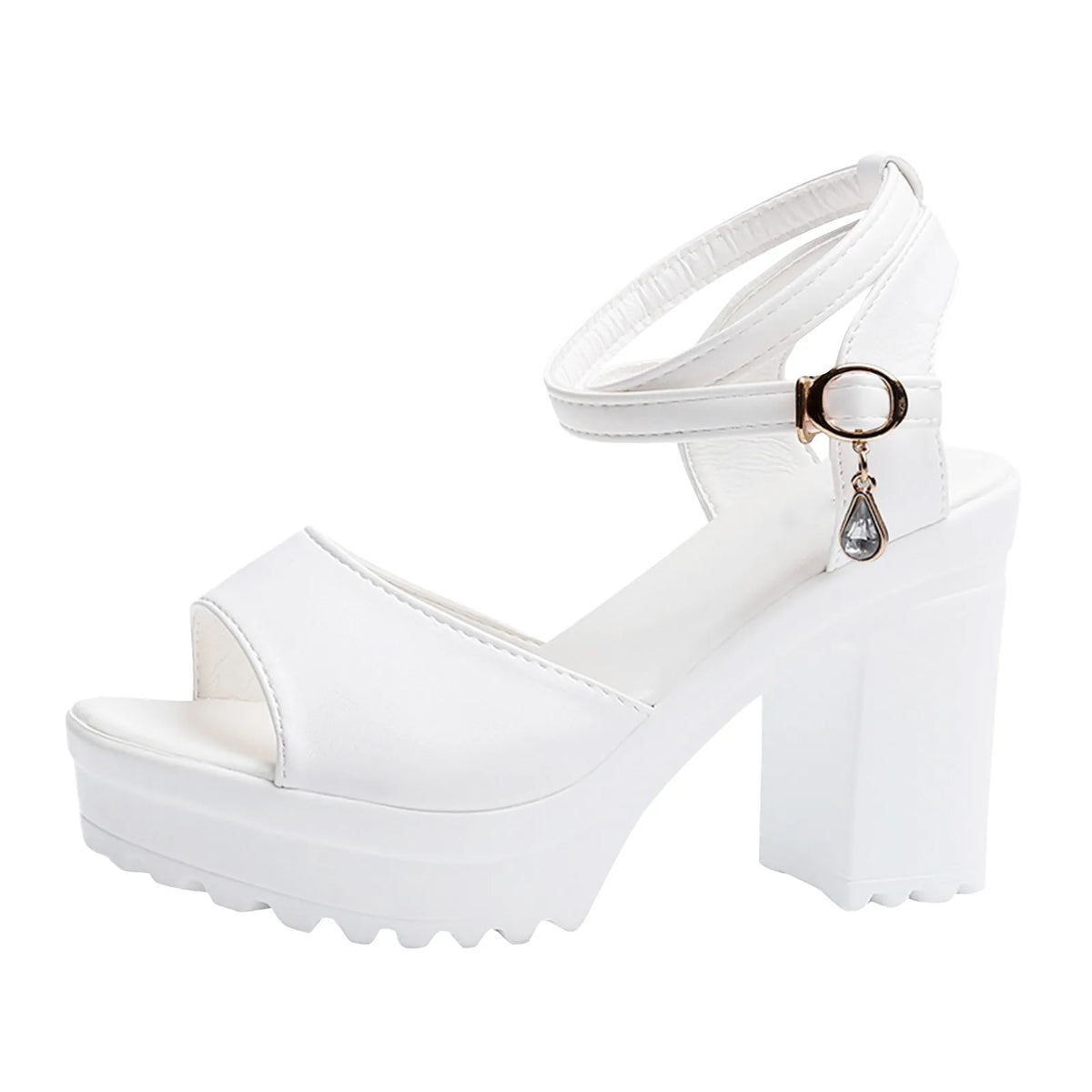 Women's Open-Toe Platform Wedge Sandals | Ankle Strap