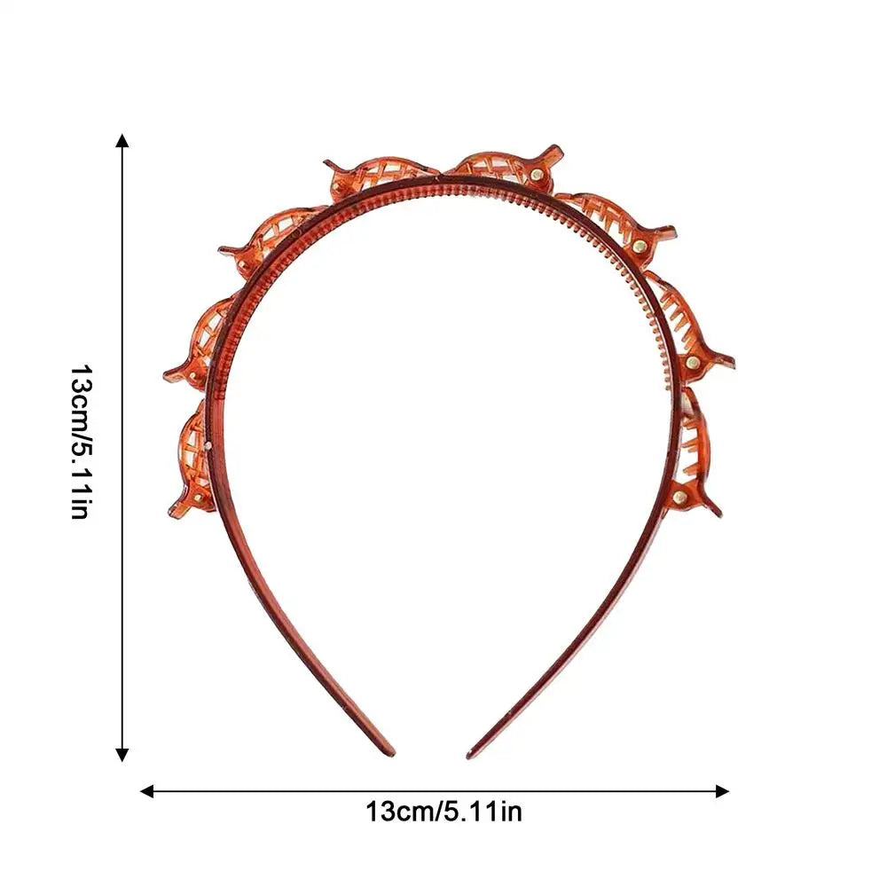 Women's Headband with Clips – Twist, Plait & Bang Styling Hoop