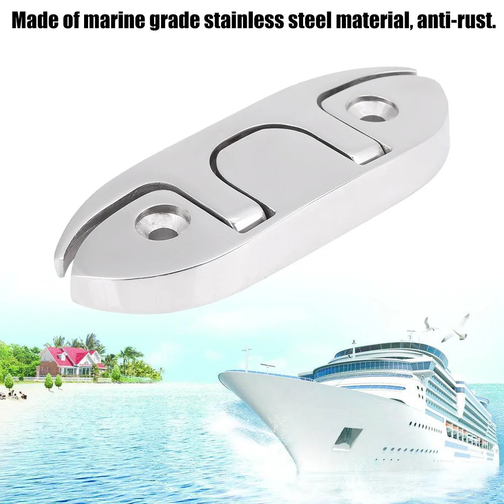 Boat Cleat Marine Folding Stainless Steel Up 4 1 2 Dock