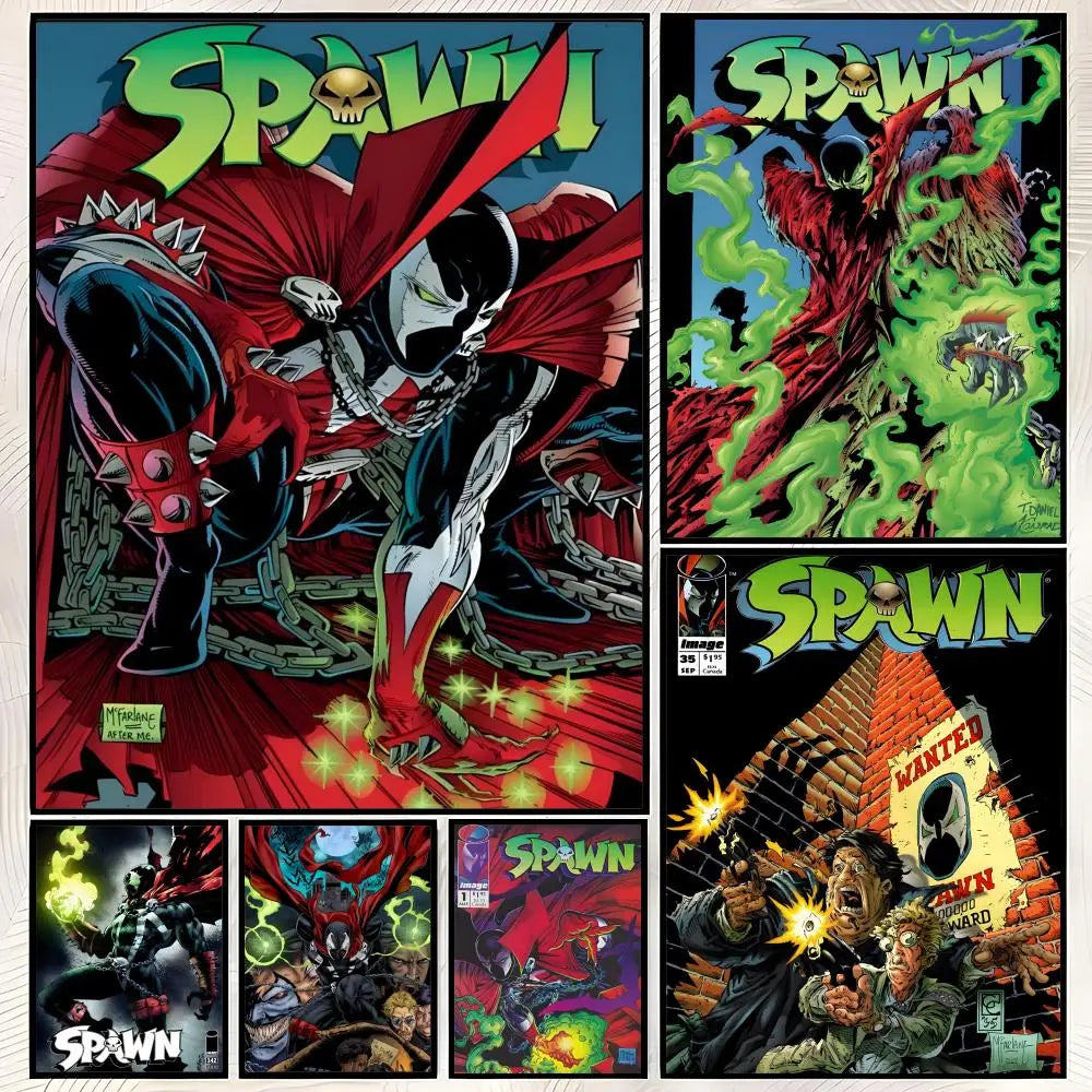 Spawn HD Self-Stick PVC Wall Poster – Waterproof Home Decor