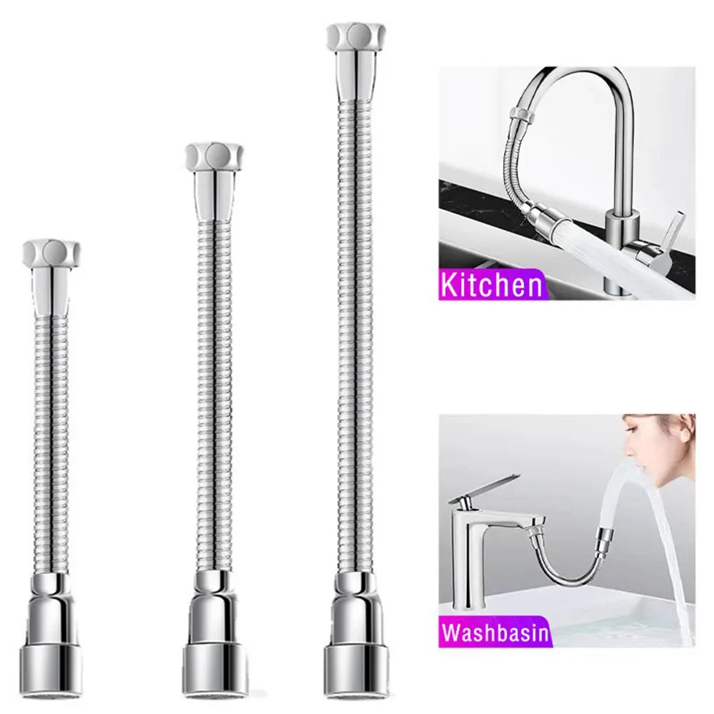 12- Universal Faucet Extender Stainless Steel 360 Rotation Kitchen