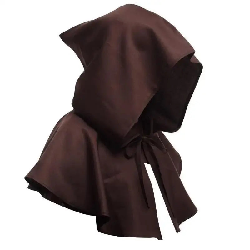 Unisex Men Medieval Costume Renaissance Cloak Hat Halloween Witch