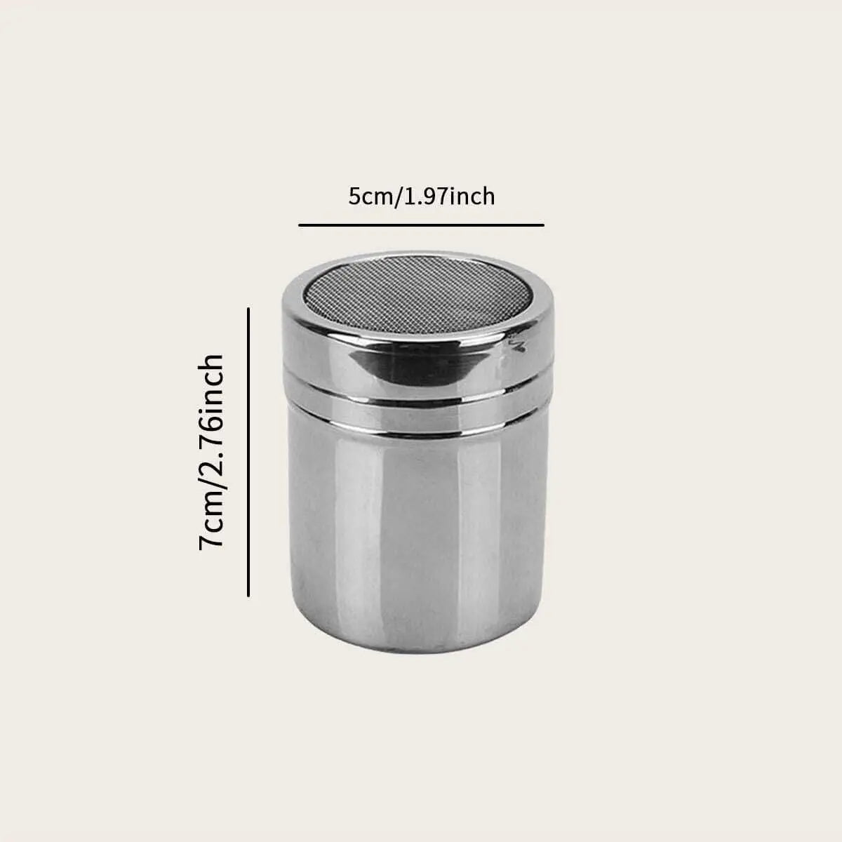 Stainless Steel Mesh Powder Shaker – Cocoa, Spice & Sugar