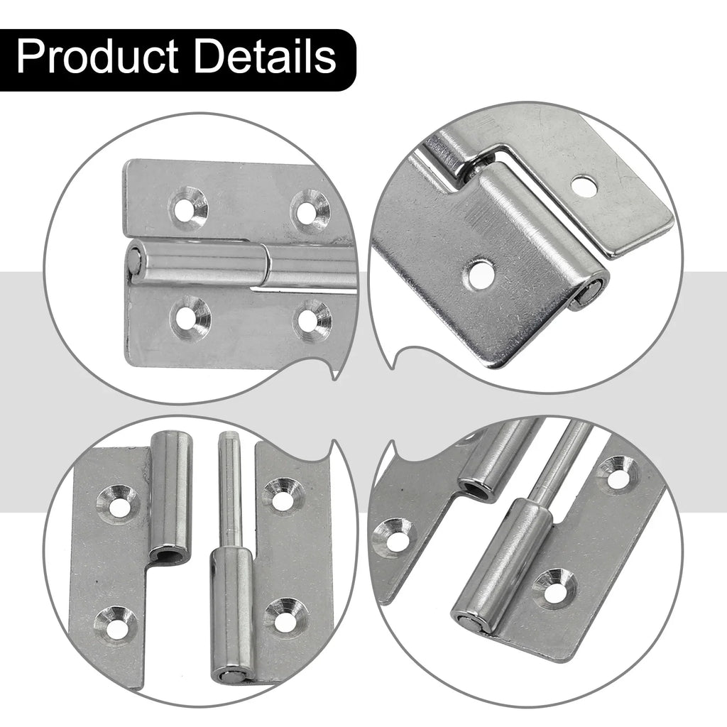 Detachable Hinge Slip Joint Flag Lift Off Door Stainless Steel