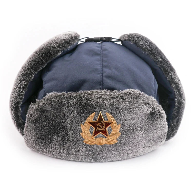 Russian Ushanka Trooper Hat – Warm Winter Aviator Hat Unisex