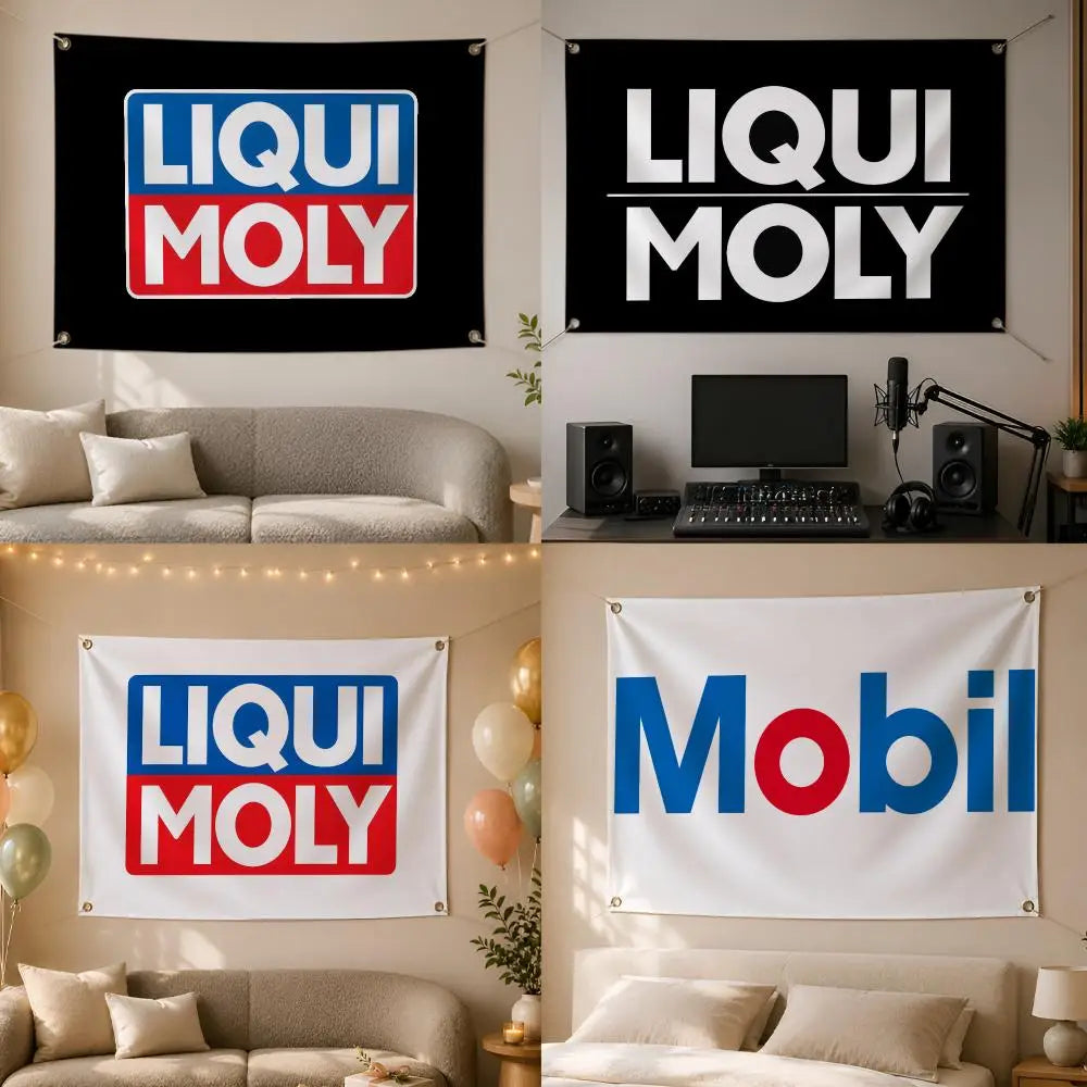 Liqui Moly Automotive Flag Banner – Wall Decor Indoor & Outdoor