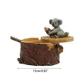 Resin Ashtray with Lid – Animal Statue Cigar Ash Holder Decor