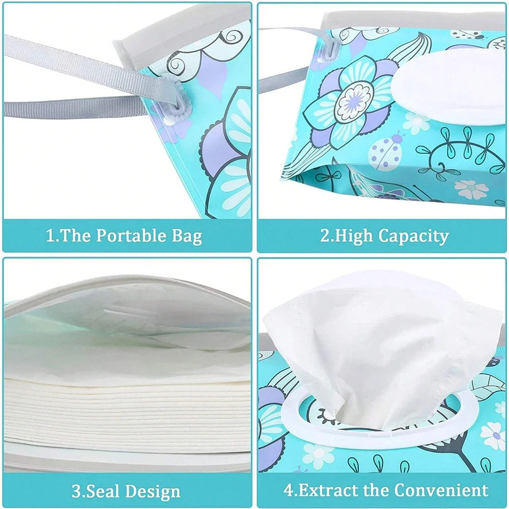 Portable Refillable Wet Wipes Dispenser Box | Baby & Travel