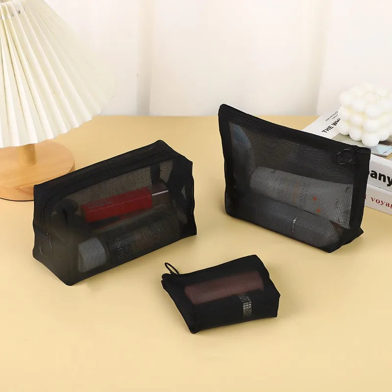 Mesh Cosmetic Bag | Large Capacity Portable Travel Organizer