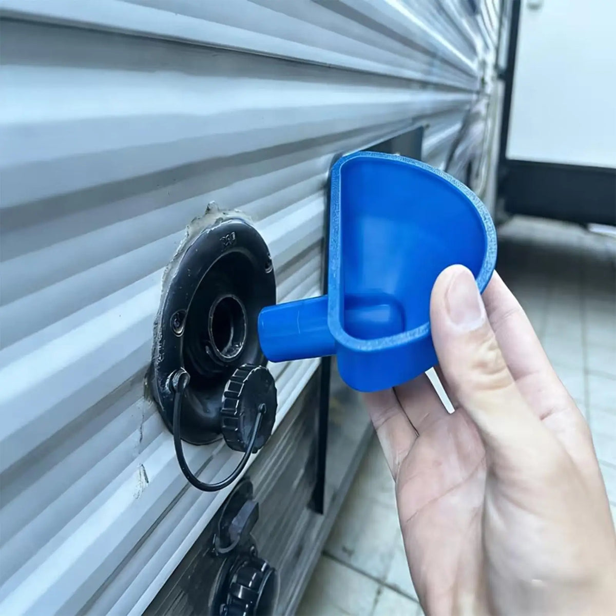 RV Water Tank Funnel – Wide Mouth Anti-Spill 3D Printed Filler