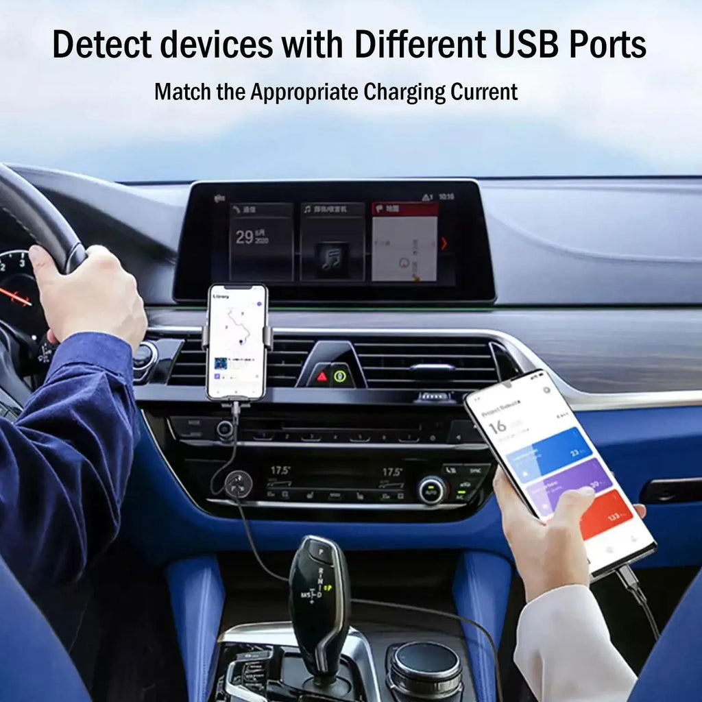 USB-C PD & QC 3.0 Fast Car Charger – Dual Port 20W Adapter