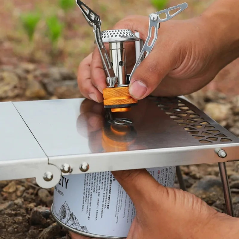 Folding Camping Stove Table – Lightweight Stainless Steel