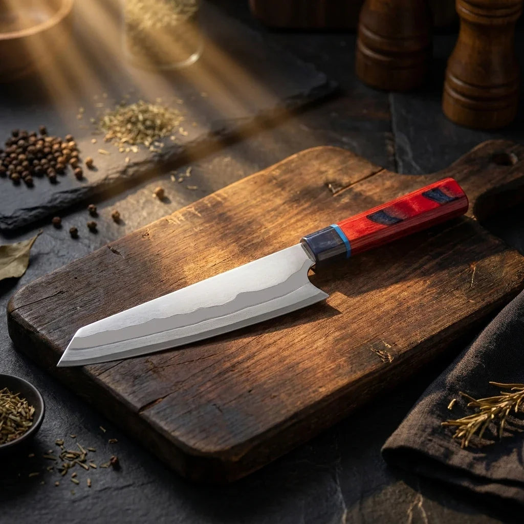 Damascus Steel Chef Knife | 60HRC Glow Handle | 205mm