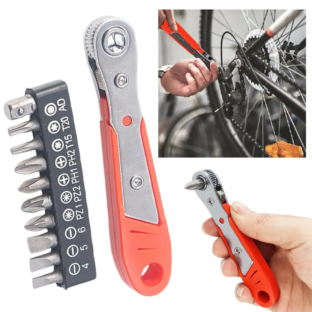 Right Angle Ratchet Screwdriver Set – 1/4" Hex Socket Nut Kit