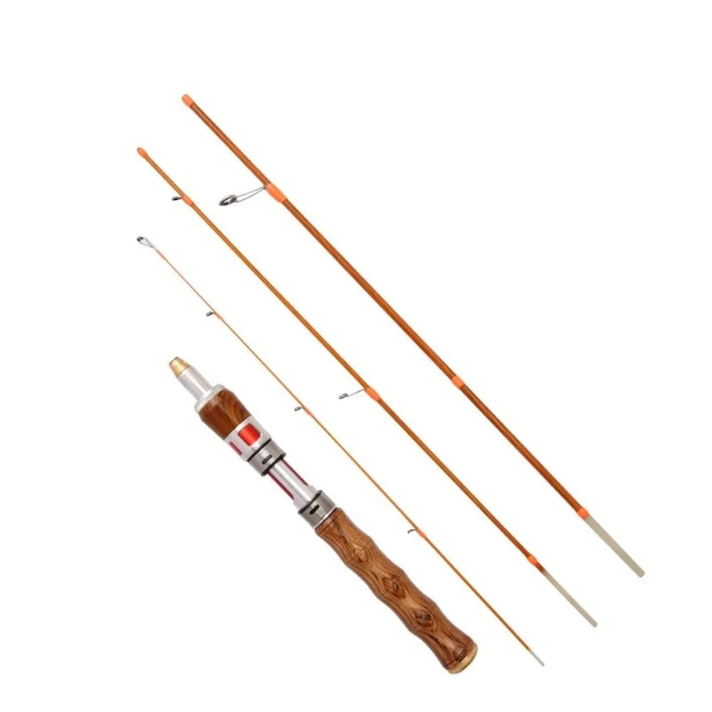 1.4m Carbon Fiber Spinning Travel Rod – 4-Section UL Fishing Pole