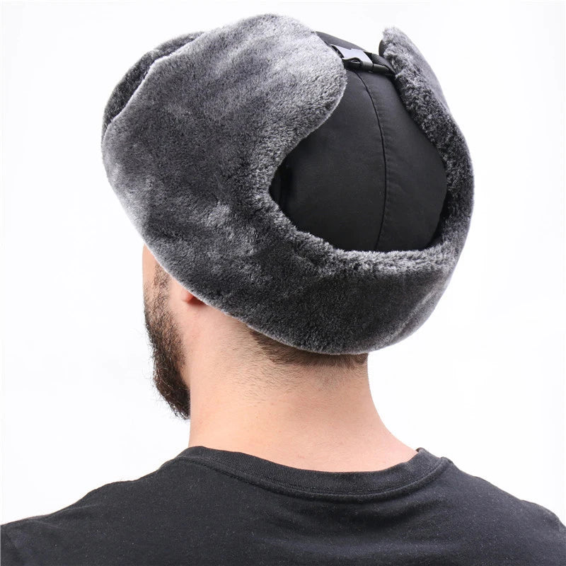 Russian Ushanka Trooper Hat – Warm Winter Aviator Hat Unisex