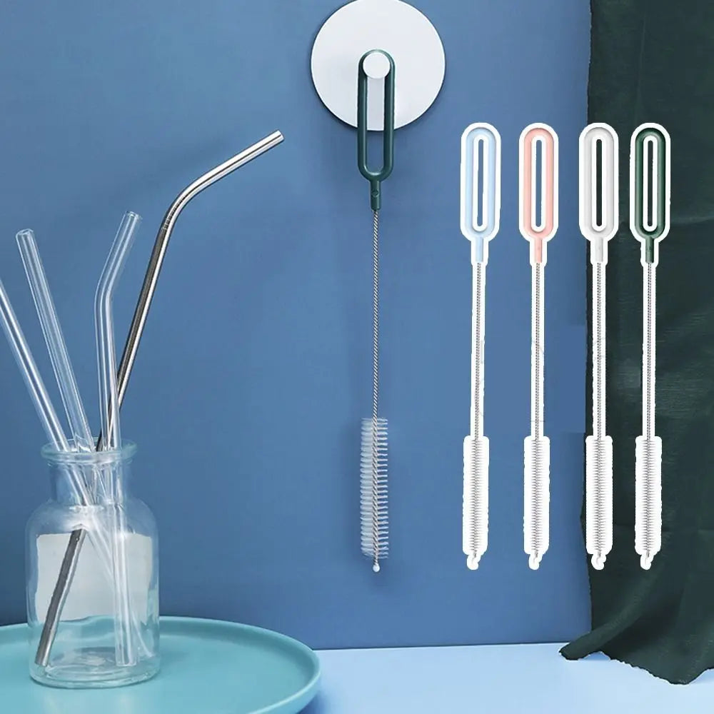 Stainless Steel Nylon Brushes Household Reusable Baby Bottle Cleaner