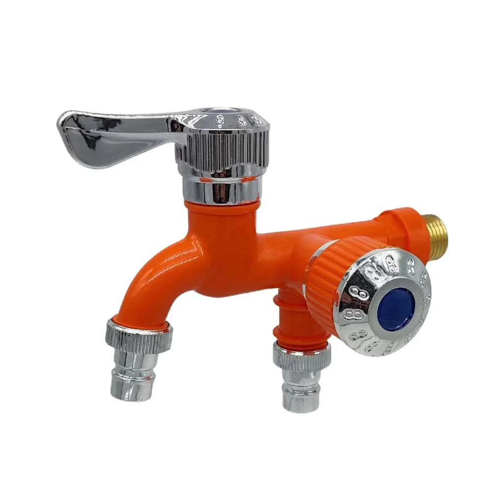 Dual Outlet Faucet Splitter | 1/2" Double Control Water Tap