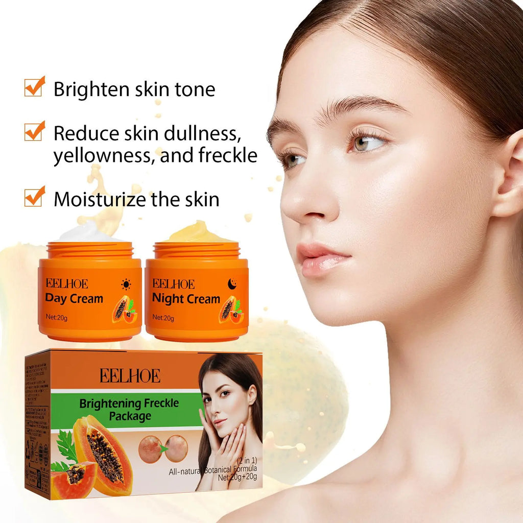 EELHOE Papaya Brightening Day & Night Cream Set | Dark Spot 40g
