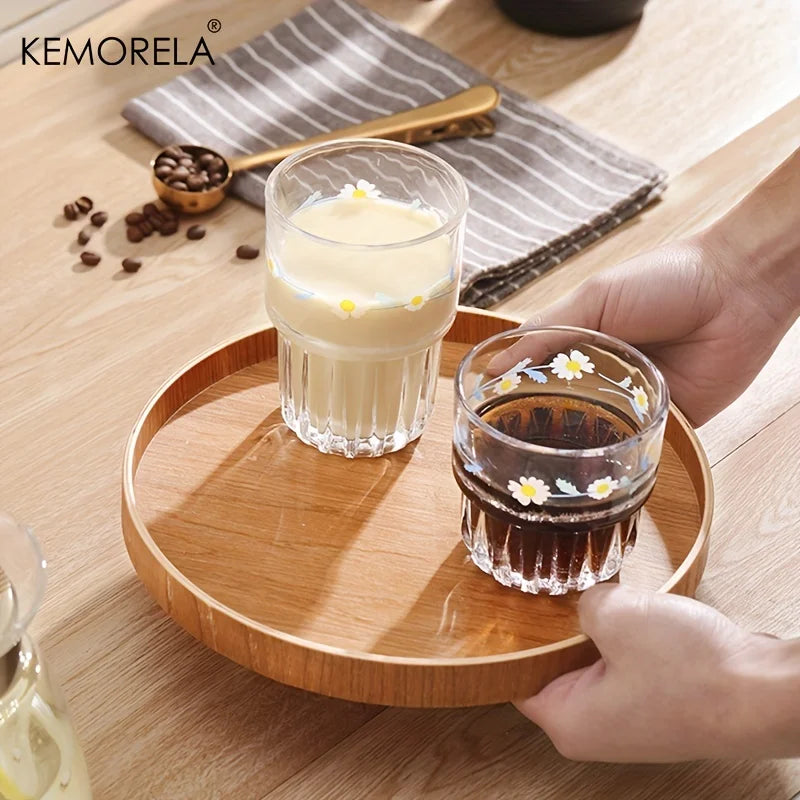 Round Acacia Wood Serving Tray – Farmhouse Candle Holder, 4 Sizes