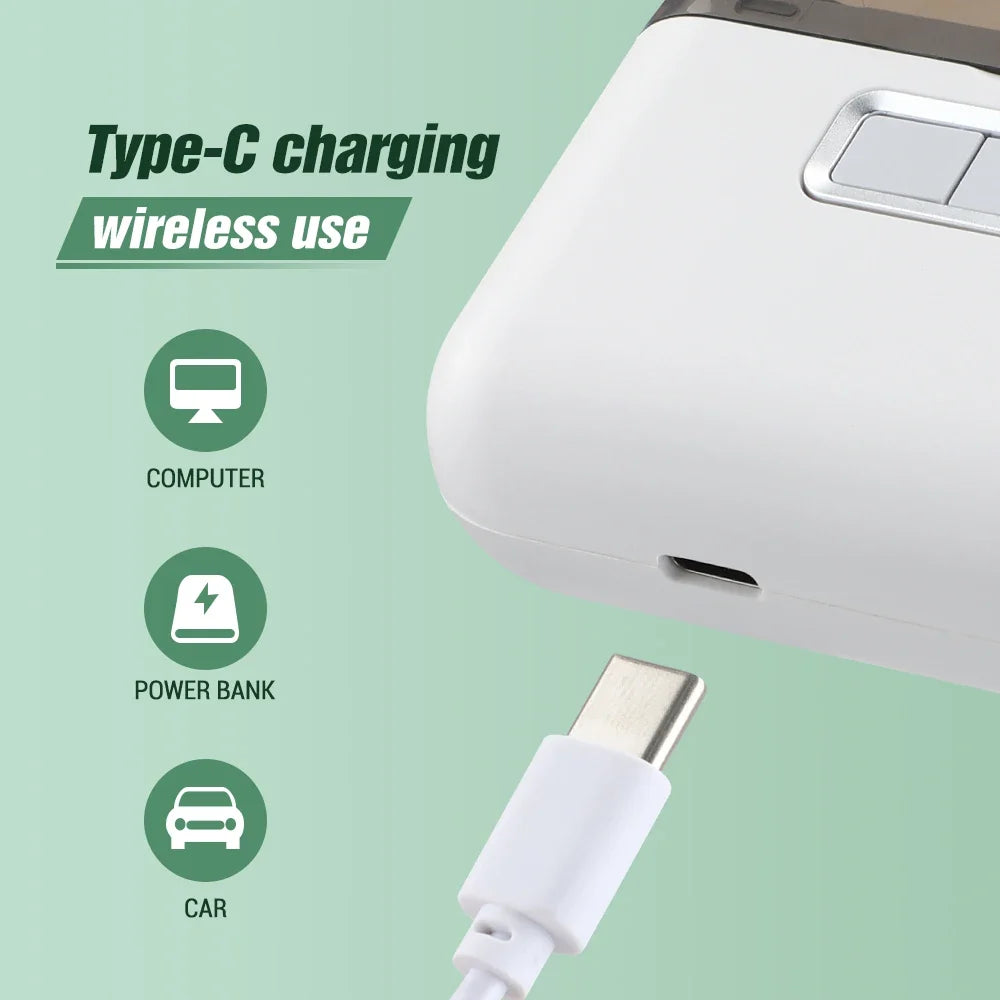 AFDEAL 2-in-1 Electric Nail Clipper & Grinder with LED Light