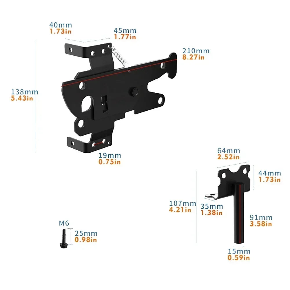 Stainless Steel Fence Gate Hinges Set | Garden Door Hardware