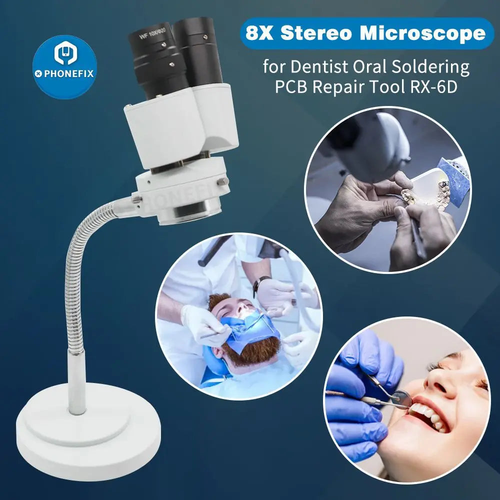 8X Binocular Stereo Microscope for Jewelry & Precision Work