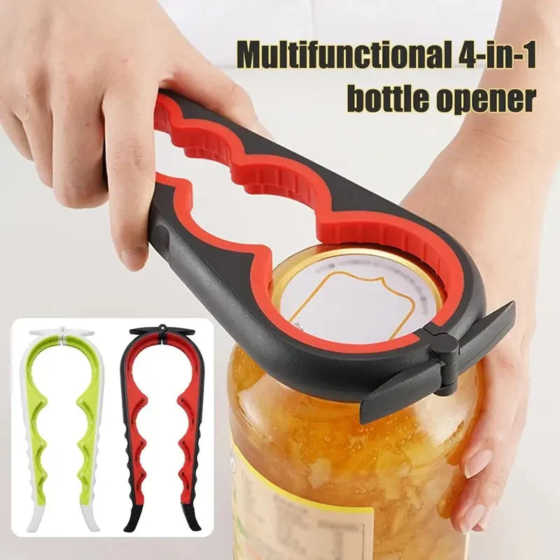 4-in-1 Can & Bottle Opener | Anti-Slip Multi-Function Tool