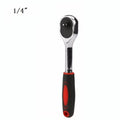 1/4 3/8 1/2" Drive Ratchet Wrench | 24-Tooth Cr-V Steel Tool