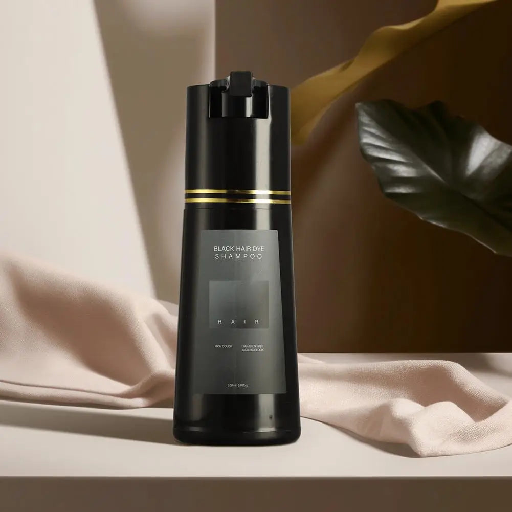 Nova Black Hair Dye Shampoo – Covers Gray in Minutes