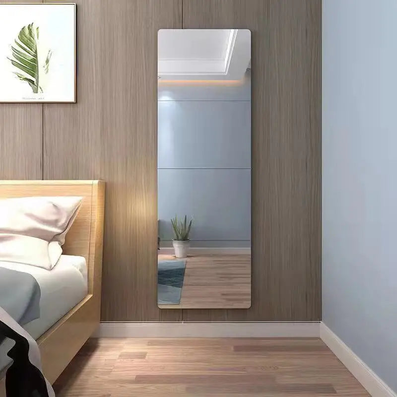 Self-Adhesive Acrylic Mirror Tiles | Waterproof Wall Decal 4 Pcs