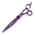 7-Inch Purple Damascus Hair Thinning Shears | Pro Barber Scissors