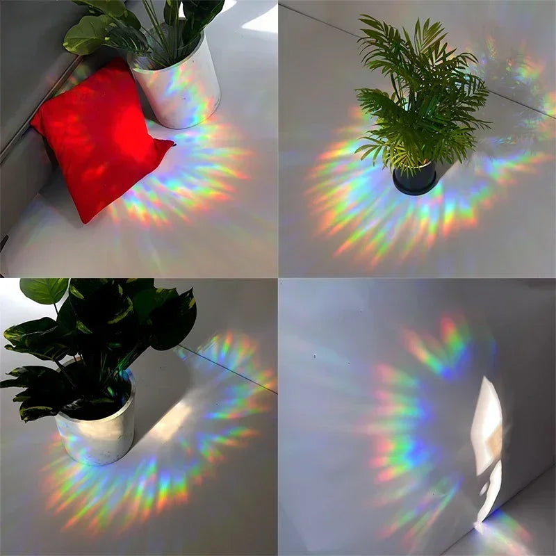 Rainbow Sun Catcher Wall Stickers Light PVC Window Film Self Adhesive