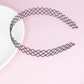 Cross Wave Metal Hair Hoop Headband – Unisex Korean Style