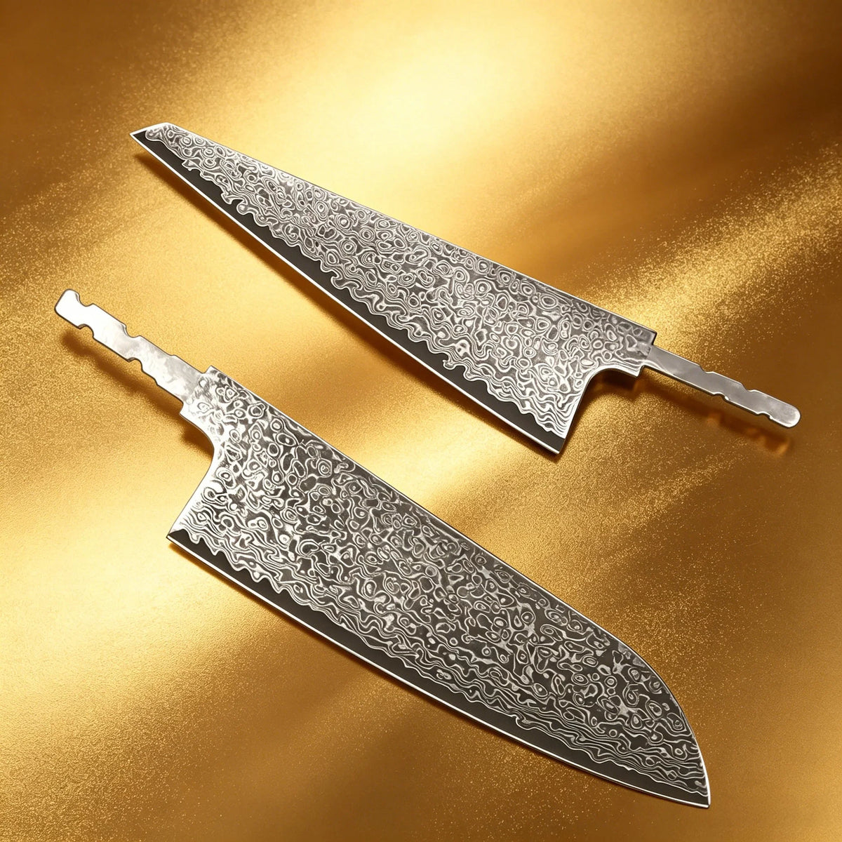 Damascus Steel Cleaver Blade Blank – Hand Forged DIY Knife