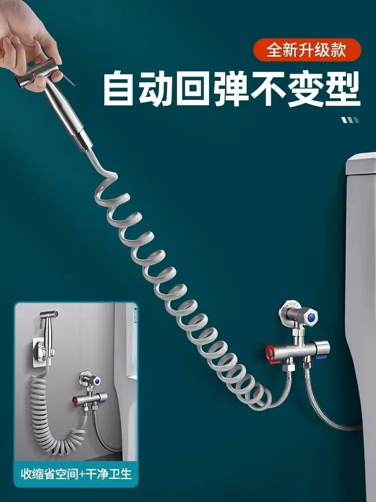 Flexible Spring Shower Hose | Bidet Sprayer Pipe 1.5M–5M