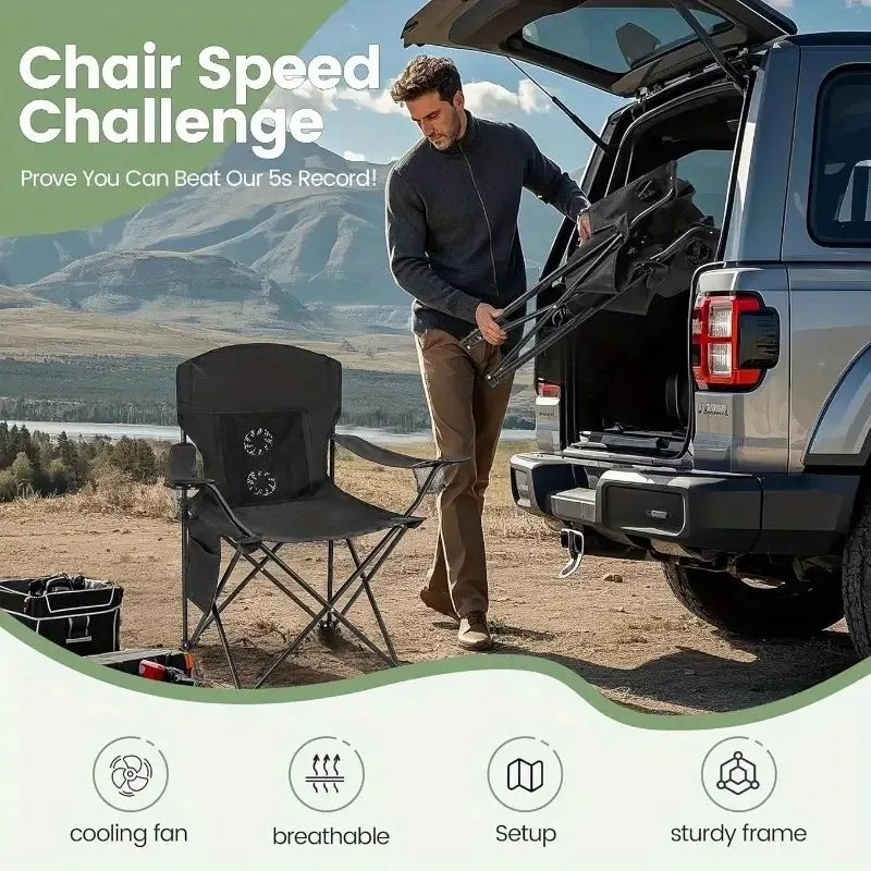Portable Folding Camping Chair – Lightweight Aluminum Stool