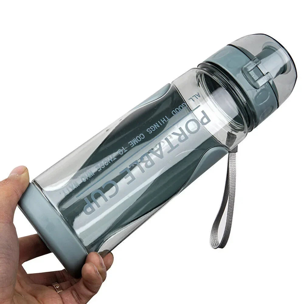 Portable Sports Water Bottle Plastic Outdoor Gym Travel Drinks Mugs