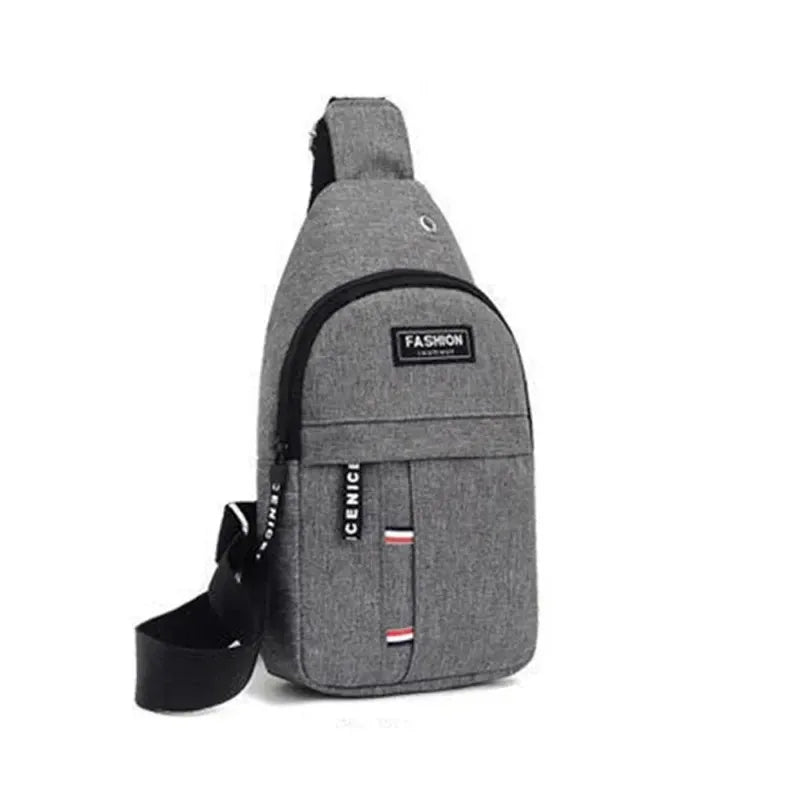 Men's Waterproof Chest Bag Adjustable Shoulder Strap Large Capacity