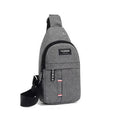Men's Waterproof Chest Bag Adjustable Shoulder Strap Large Capacity