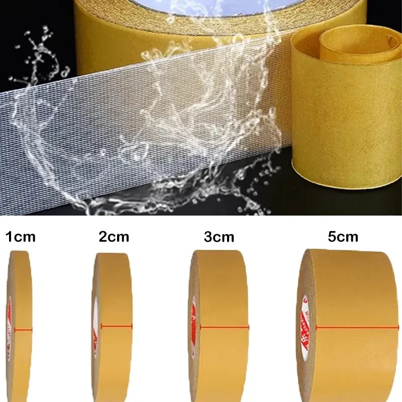20m Double-Sided Carpet Tape – Waterproof Strong Fiber Mesh