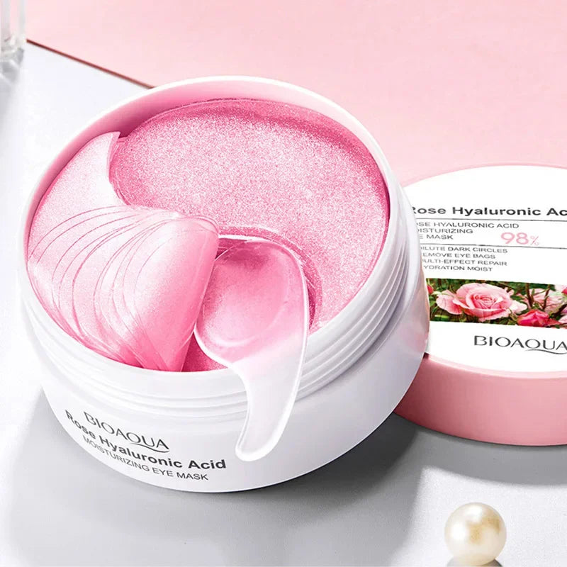 Bioaqua Rose Hyaluronic Acid Eye Mask – 60 Patches