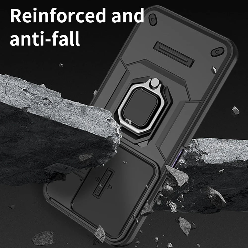 Xiaomi Redmi 15 4G Case | Slide Camera & Magnetic Ring Armor