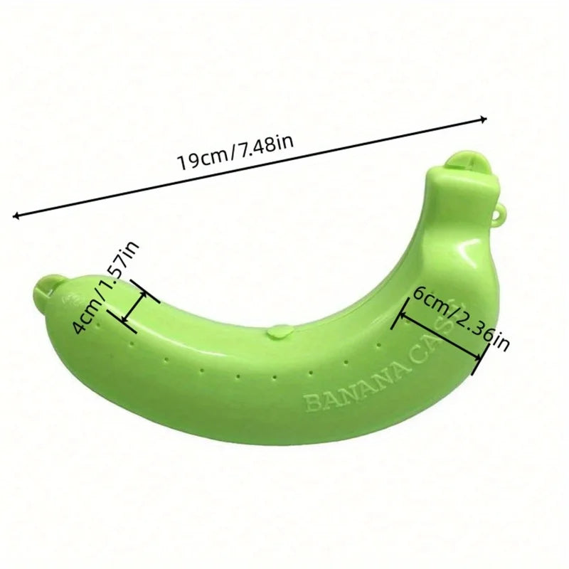 Banana Protector Container | Plastic Fruit Case for Travel & Lunch