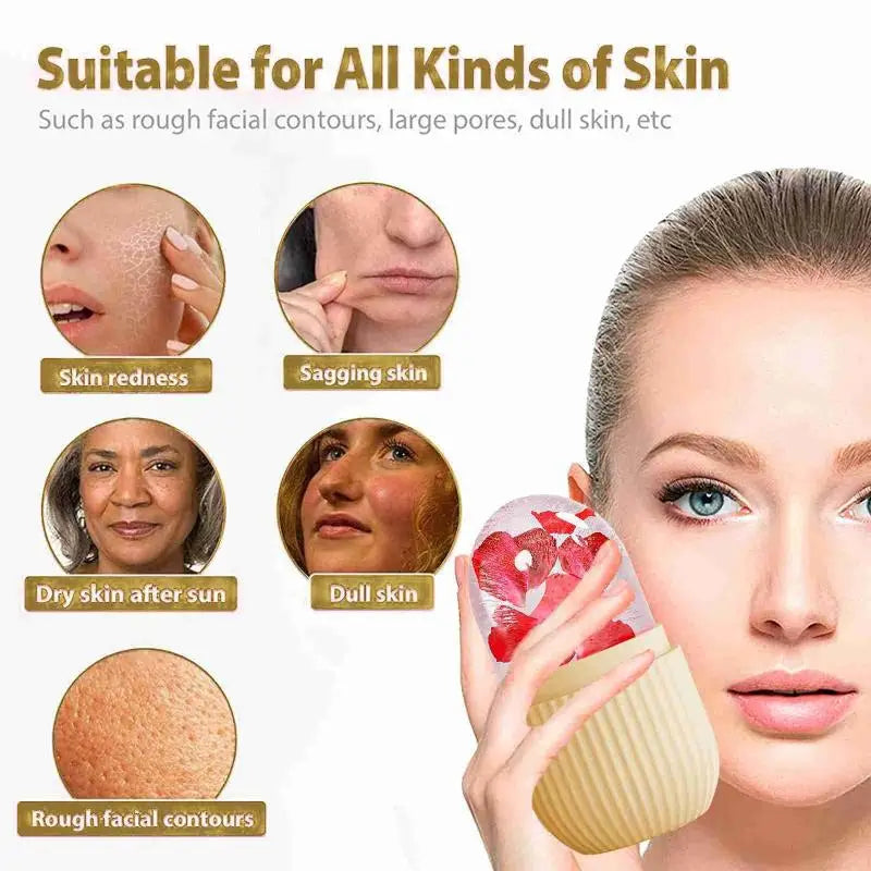 Silicone Face Ice Roller Mold – Facial Massage & Pore Tool